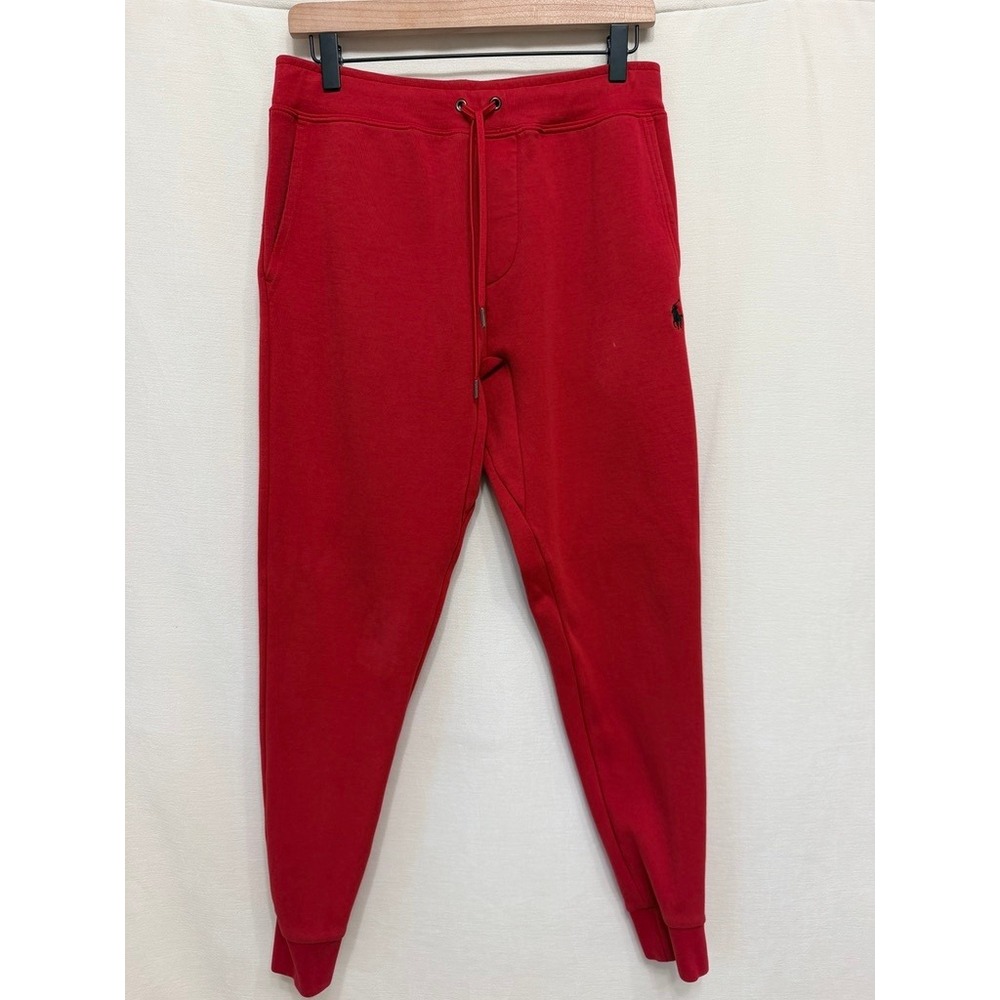 Polo Ralph Lauren Red Jogger Sweatpants Embroidered Pony Size Small
